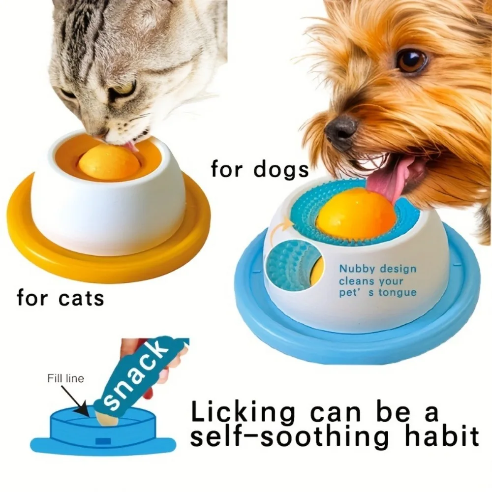 Dog Stimulation Toys Pet Lick Mat Slow Feeder Yogurt Licking Plate Interactive Cats Dog Snack Bowl Tiring Bowls Dental Care Tool thumbnail 4