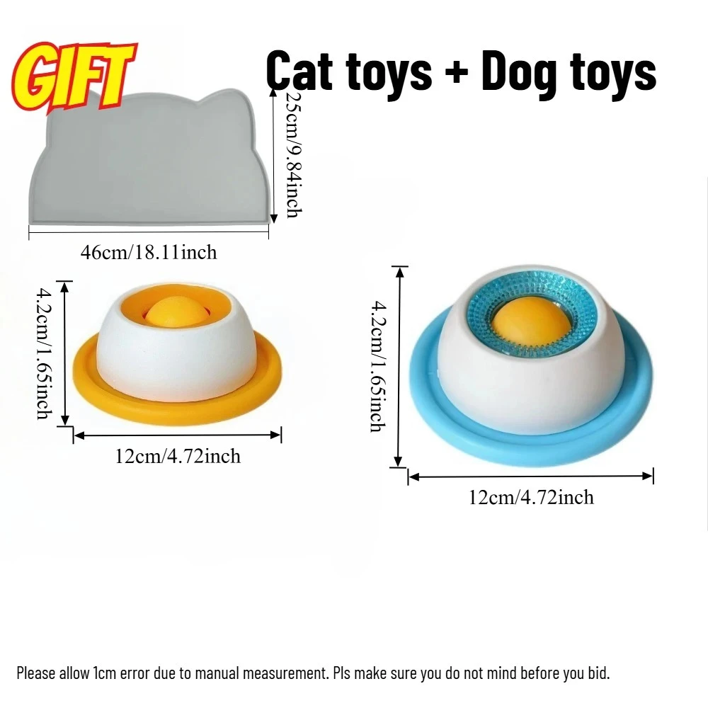 Dog Stimulation Toys Pet Lick Mat Slow Feeder Yogurt Licking Plate Interactive Cats Dog Snack Bowl Tiring Bowls Dental Care Tool thumbnail 6