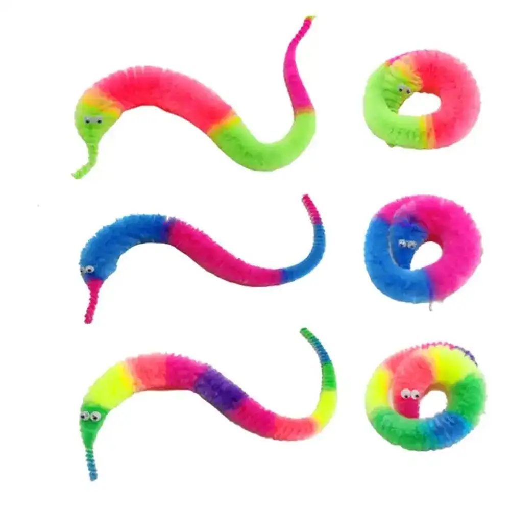 1/3/5Pcs New Funny Props Twisty Magic Worm Trick Toy For Kids Caterpillars On A Invisible String Children Party Game Favor Gift thumbnail 6