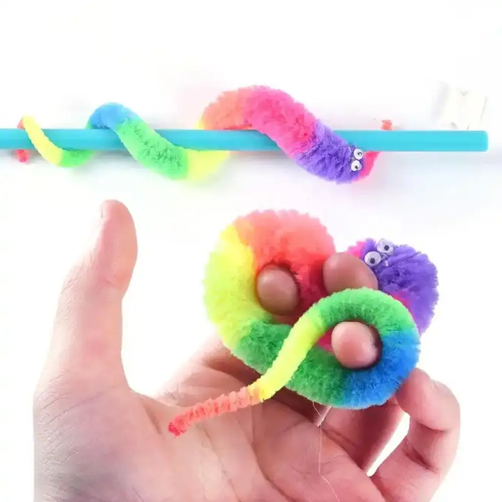 1/3/5Pcs New Funny Props Twisty Magic Worm Trick Toy For Kids Caterpillars On A Invisible String Children Party Game Favor Gift thumbnail 4