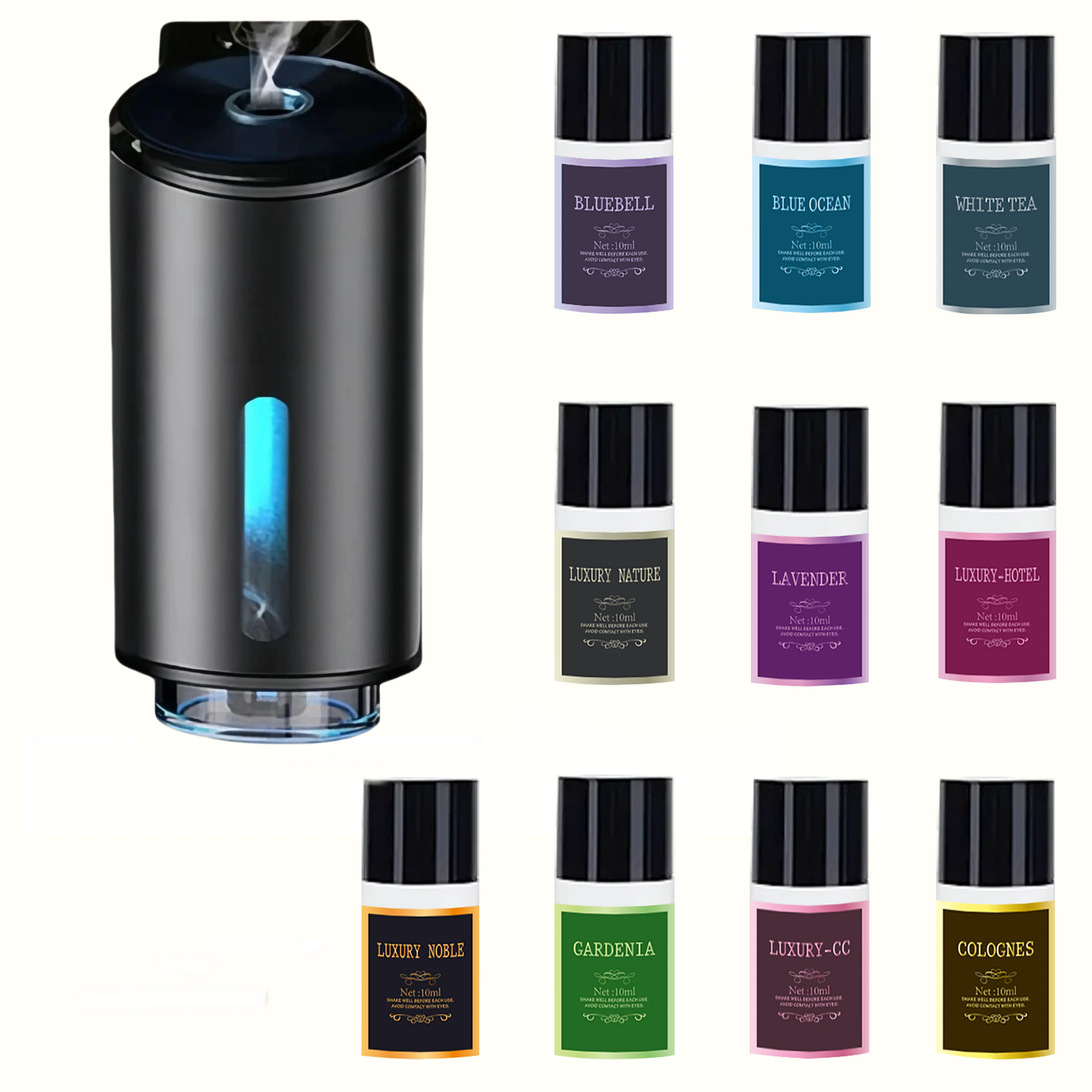 Car air freshener, three strengths adjustable, car aromatherapy machine, portable freshener perfume fragrance thumbnail 2