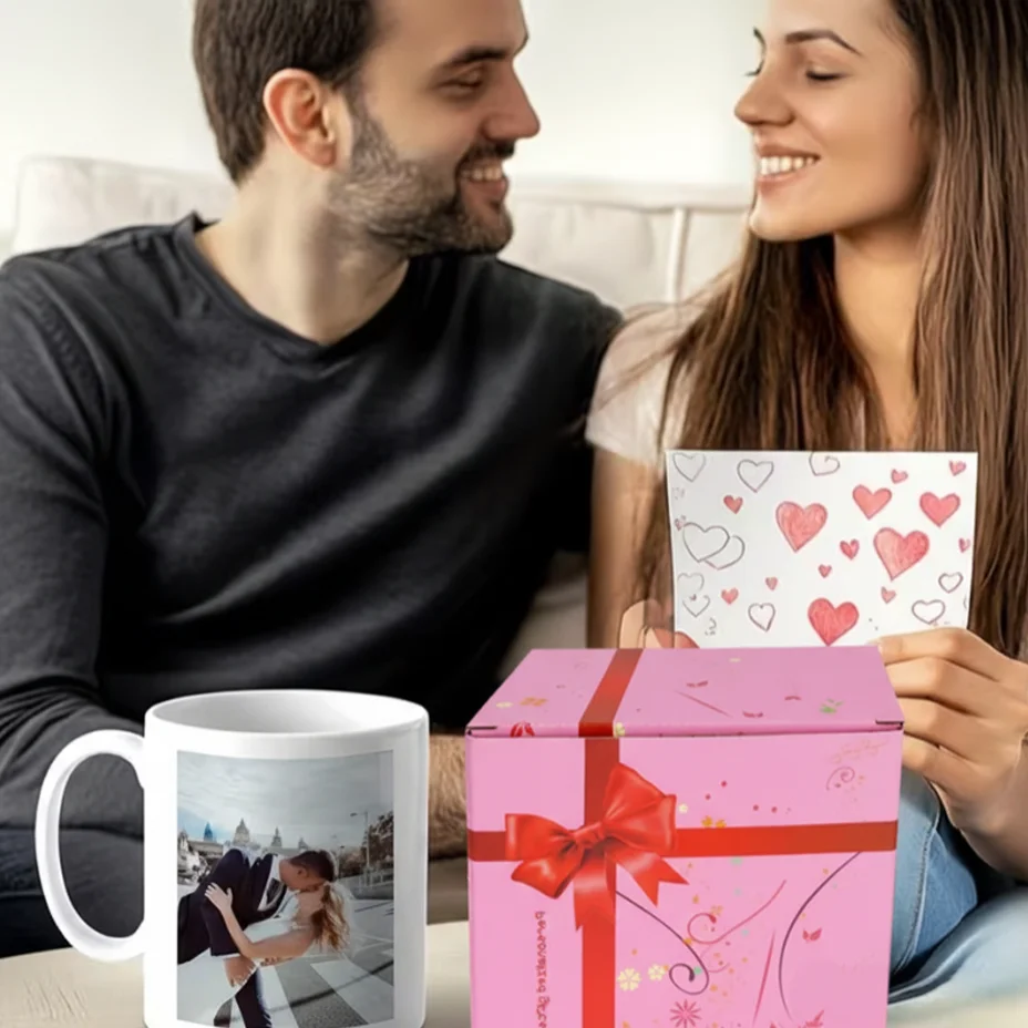 Customize personalized mugs, add your images and text, perfect for Valentine's Day gifts, mothers, and the best personalized gif thumbnail 5