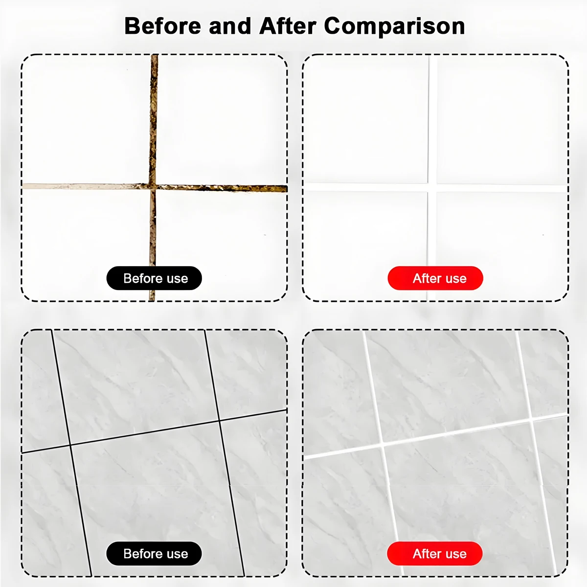 1/3 PCS DIY Grout Pen Quick Dry Home Repair Tool for Bathroom Kitchen Tiles Whitening Grout Marker to Revive Old Grout thumbnail 6