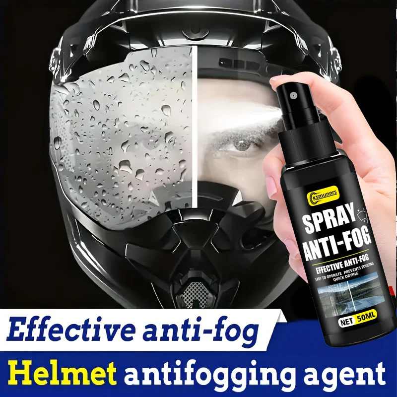 Motorcycle Helmet Anti-Fog Spray, Effectively Prevents Fogging, Enhances Visibility with Durable Nano Coating, Suitable for All thumbnail 2