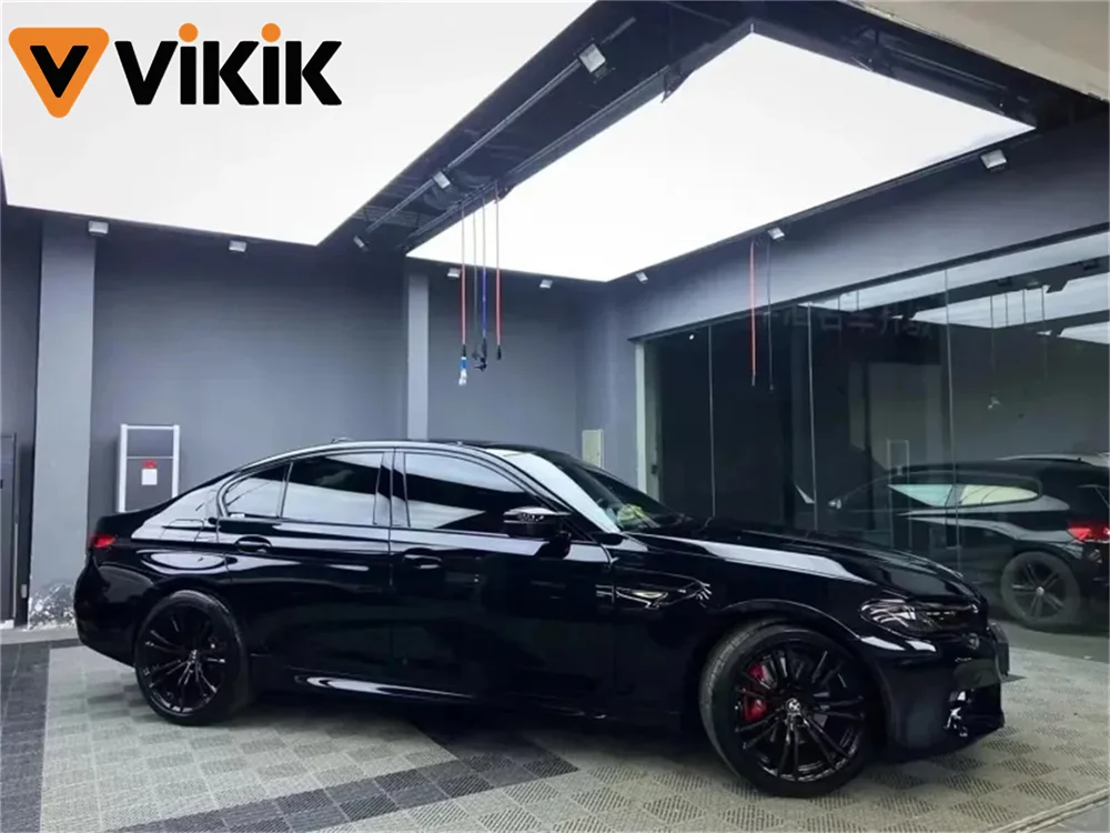 PET Glossy Piano Black Car Body Film Vinyl Wrap Styling Decal Self Adhesive Motorcycle Car Color Change Sticker thumbnail 3