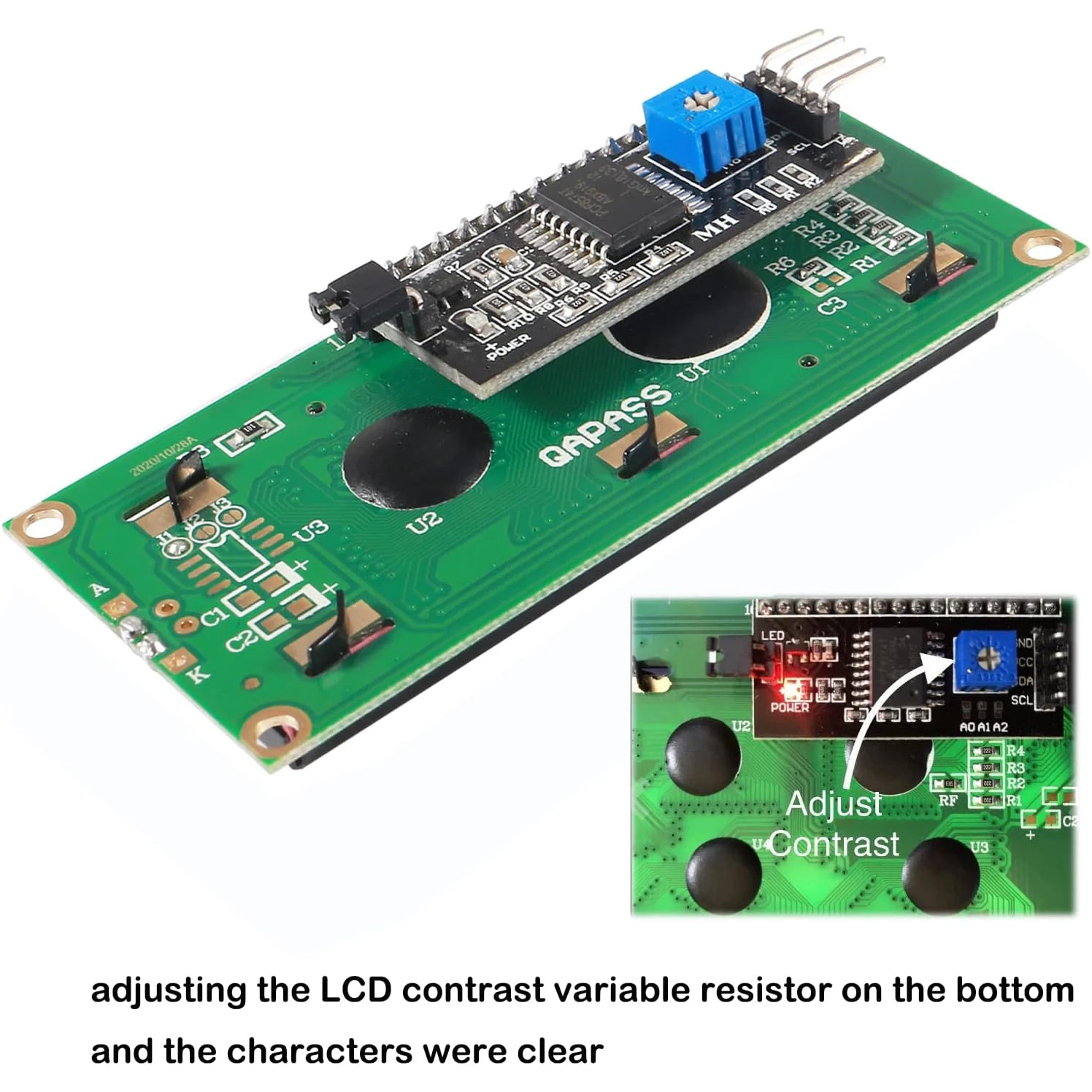 LCD1602 Screen with Backlight LCD Display Module Board 2 x 16 Characters 1602 5v for Ar-duino Duemilanove Robot 1602A UNO R3 MEG thumbnail 5