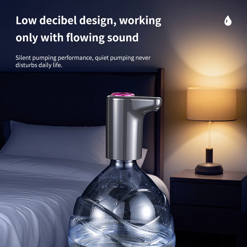 USB Charging Water Dispenser Pump Universal Electric Drinking Water Jug Pump Automatic for Home Kitchen Office Daily Use thumbnail 3