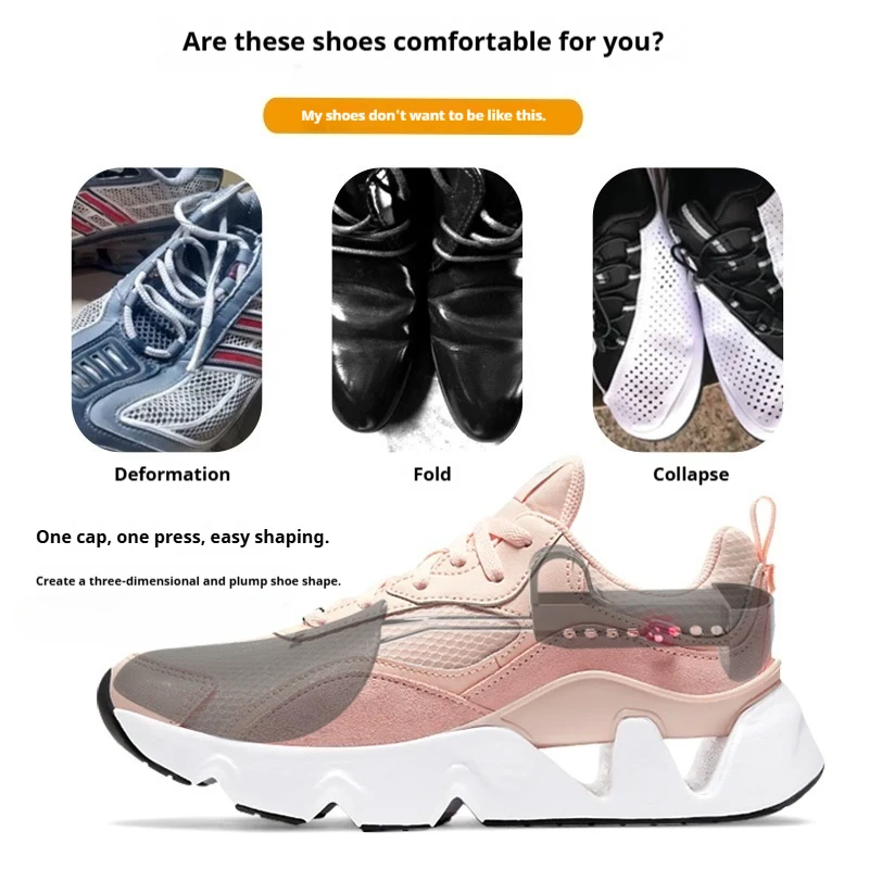 Adjustable Plastic Shoe Trees Shaping Anti Wrinkle Shoe Lasts Scalable Shoe Stretcher for Anti Deformation Inner Support Unisex thumbnail 2