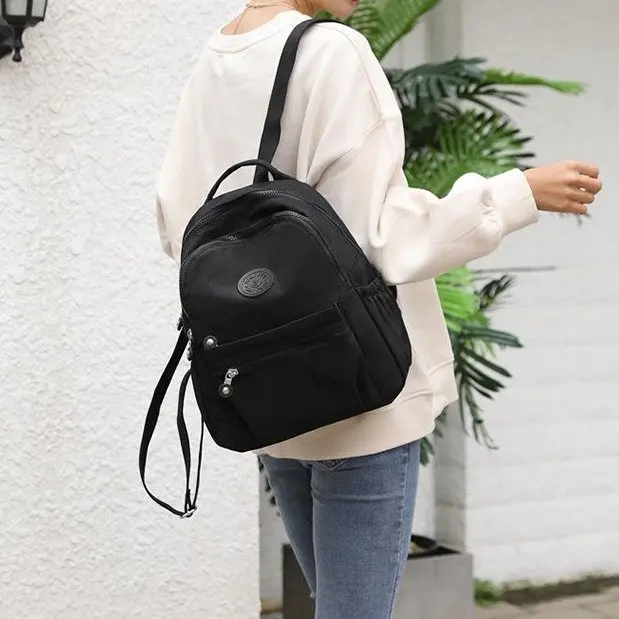 Hot Sale Of The Season New Outdoor Fashionable Nylon Leisure Unisex Backpack Waterproof Travel Bag Lightweight Versatile Wome... thumbnail 4