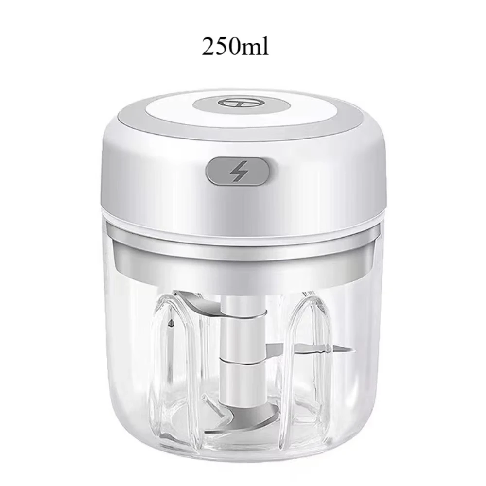 Electric Garlic Mincer 250ML Vegetable Chopper Food Chopper, USB Mini Garlic Mincer, Onion Chopper Portable Small Food Processor thumbnail 5