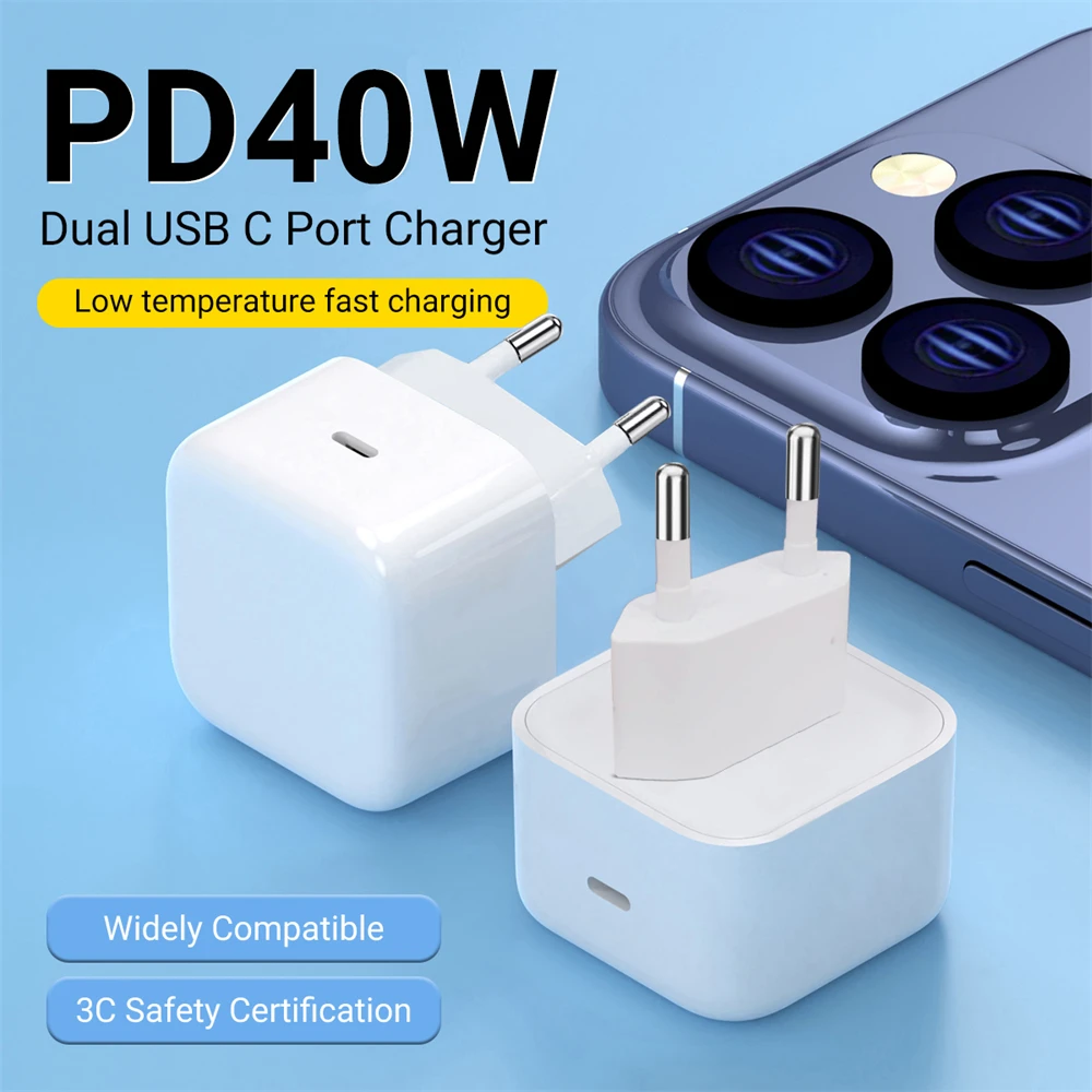 Original PD 40W Fast Charger For Apple iPhone 17 16 15 11 12 13 14 Pro Max Plus iPad Air USB C Type C Fast Charge Phone Charger thumbnail 6