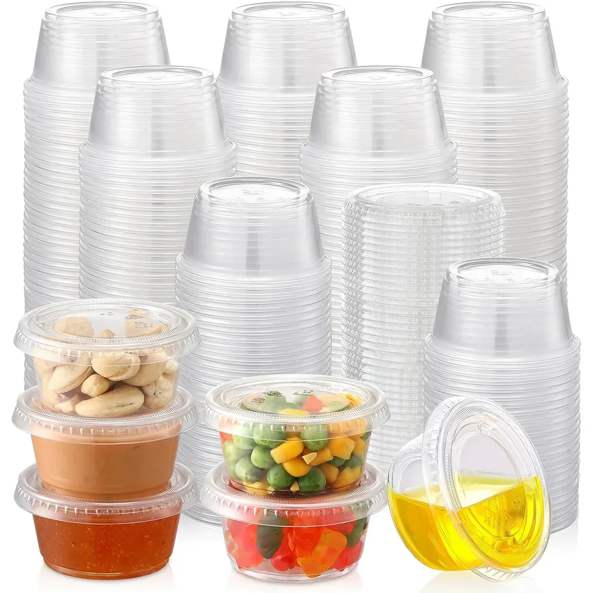300ml Disposable Bowl with Thickened Contents Lunch Box Round Shape Plastic Suitable for Home Kitchen Use Soup Bowl with Lid