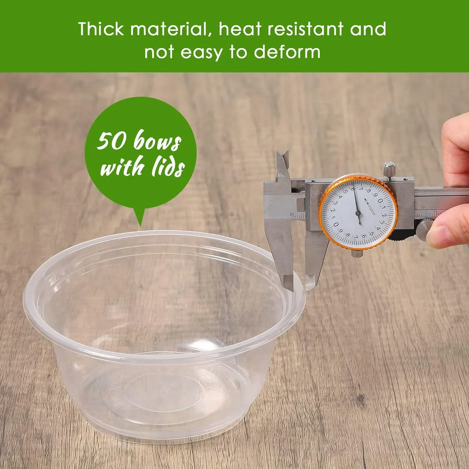 300ml Disposable Bowl with Thickened Contents Lunch Box Round Shape Plastic Suitable for Home Kitchen Use Soup Bowl with Lid thumbnail 4