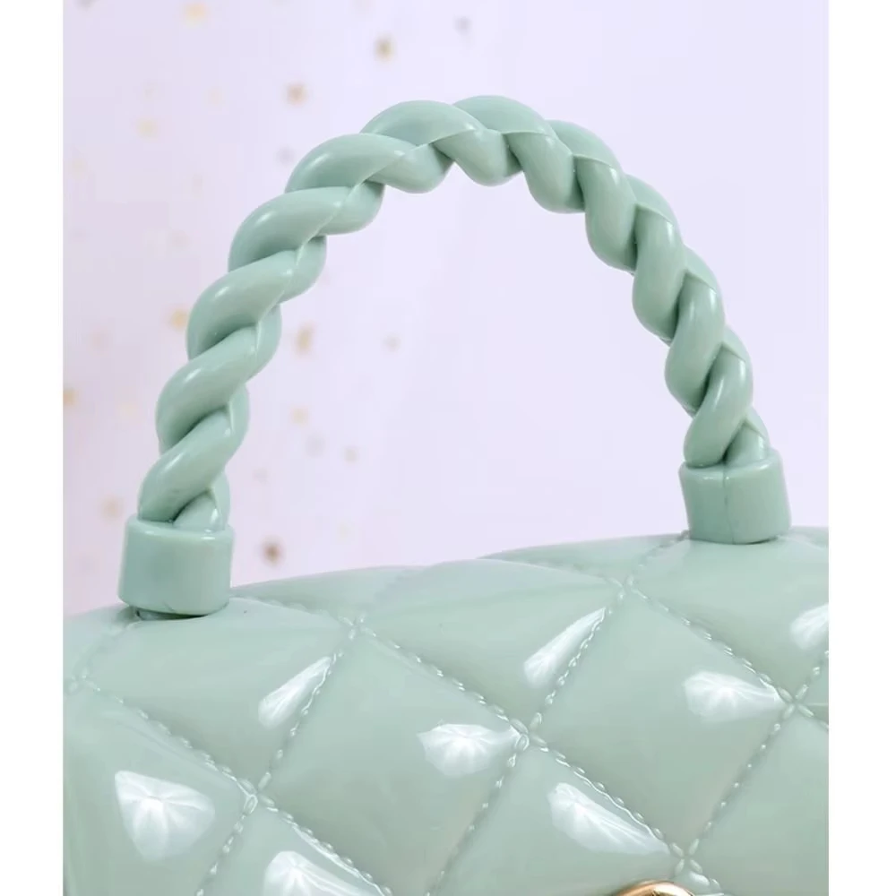 Fashion Kids PU Leather Crossbody Bag Girls Heart Shoulder Jelly Mini Coin Purse Children's Handbag Gift thumbnail 4