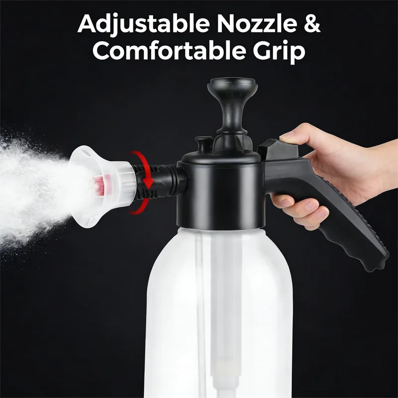 2L car foam spray gun, snow foam spray gun, action pressure spray bottle, for car washing and watering flowers thumbnail 5