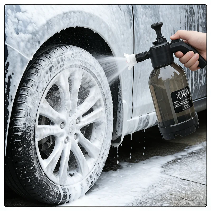 2L car foam spray gun, snow foam spray gun, action pressure spray bottle, for car washing and watering flowers thumbnail 3