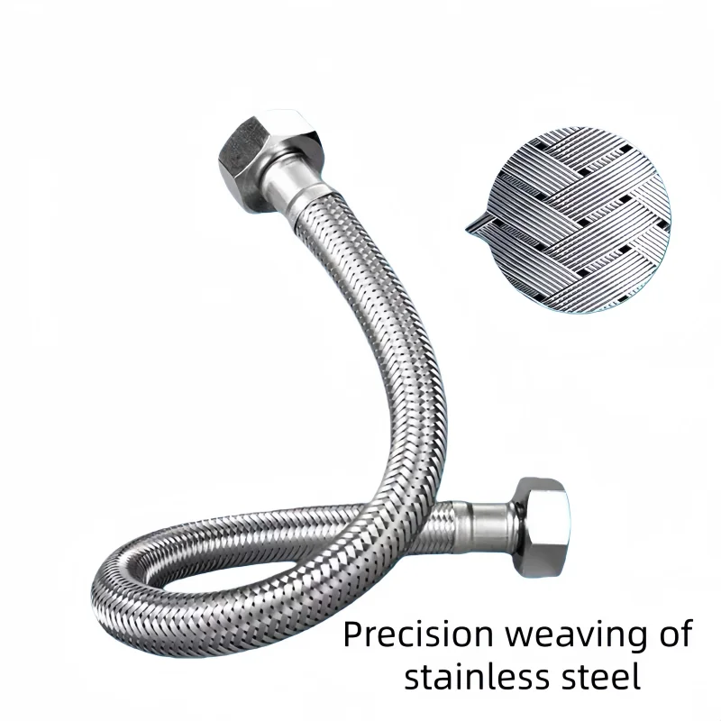 Bidet Extension Hose Stainless Steel  9/16 （US3/8） to G1/2  Toilet Adapter Accessories thumbnail 3