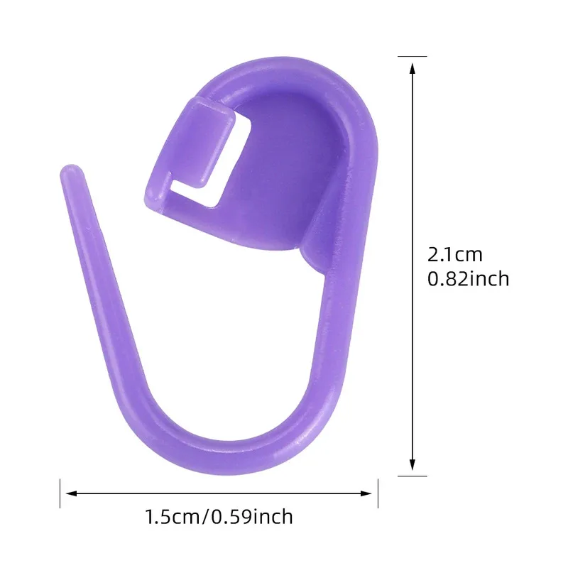 50/200/500pcs Knitting Crochet Tool, Locking Marking Buckle, Small Ring Pin, Sweater Counter, Plastic Counting Buckle thumbnail 6