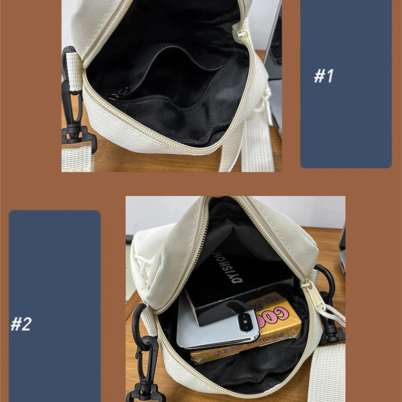 Men’s Women Small Crossbody Shoulder Bag, Lightweight Casual Sling Bag with Multi Zipper Pockets for Travel, Work, Daily Use thumbnail 6