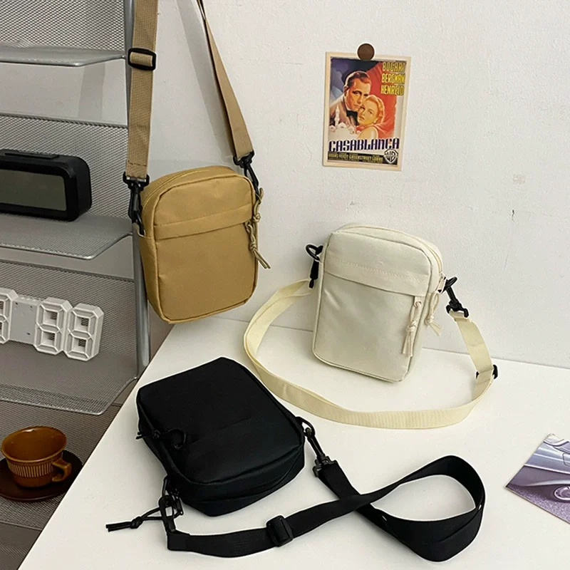 Men’s Women Small Crossbody Shoulder Bag, Lightweight Casual Sling Bag with Multi Zipper Pockets for Travel, Work, Daily Use thumbnail 5