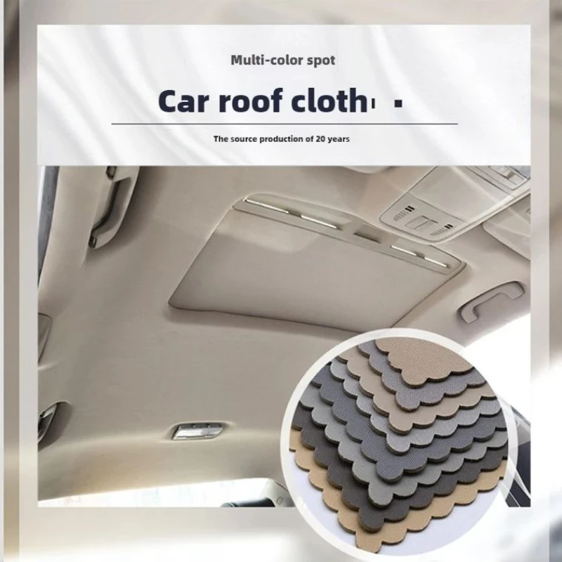 Headliner Car Roof Sky Interior Fabric Foam Backed for Auto Cars RV Interior Upholstery Ceiling Repair Trim Roof Fabrics Cloth thumbnail 3