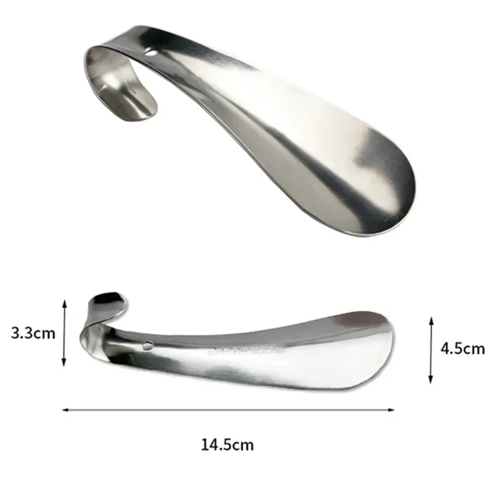 1PCS 14.5cm Professional Spoon Shoehorn Professional Shoehorn Stainless Steel Metal Shoe Horn Shoes Lifter Tool thumbnail 2