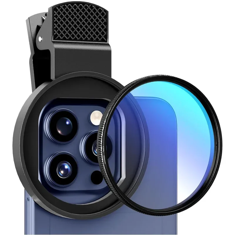 New 52mm CPL Mobile Phone Lens Filter Lens Clip Camera Accessories Circular Polarizer Filter for Canon Nikon for All Smartphone