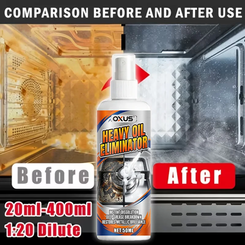 Oven Grill Cleaner Kitchen Cleaner Cooktop Degreaser Deodorizer Grease Stain Remover for Grills,Microwaves Tile Kitchen Cleaning