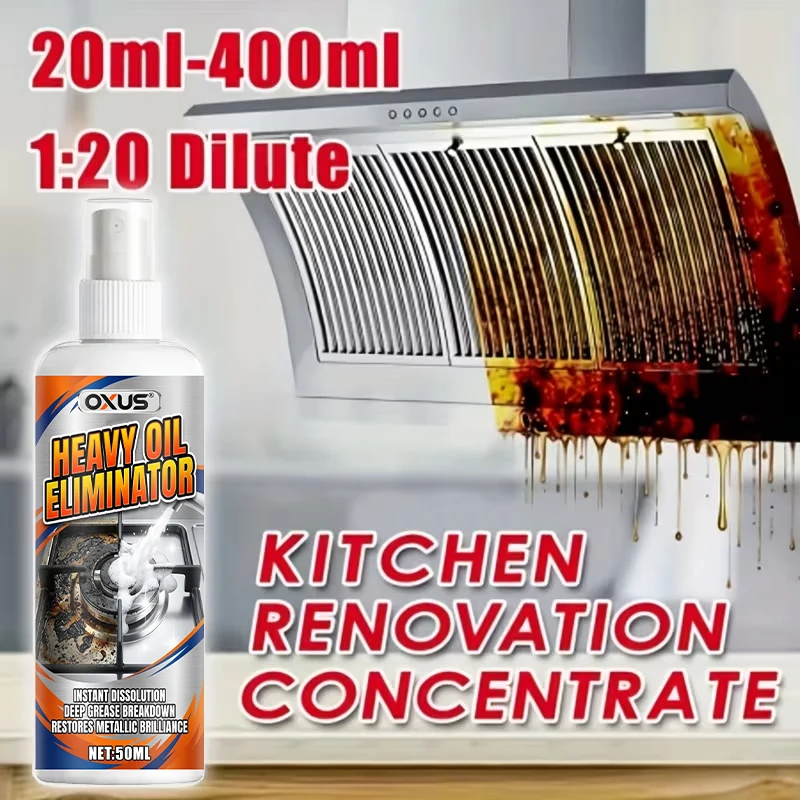 Oven Grill Cleaner Kitchen Cleaner Cooktop Degreaser Deodorizer Grease Stain Remover for Grills,Microwaves Tile Kitchen Cleaning thumbnail 2