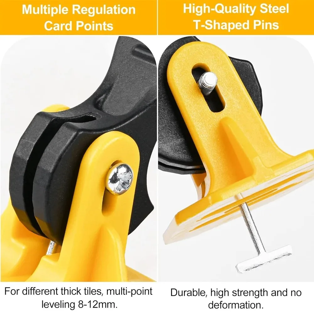50/100Pcs Floor Tile Leveling System Clips Leveler Adjuster Kit Set Tile Laying Fixing Flat Ceramic Wall Construction Tools thumbnail 5