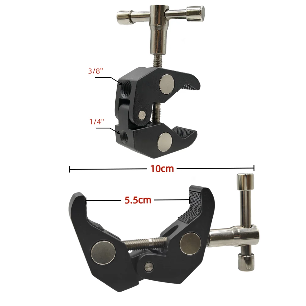 Aluminum Alloy Metal 11 Inch Articulating Magic Arm With Super Clamp Clip for DSLR Rig Camera LCD Monito LED Video Lighting thumbnail 4