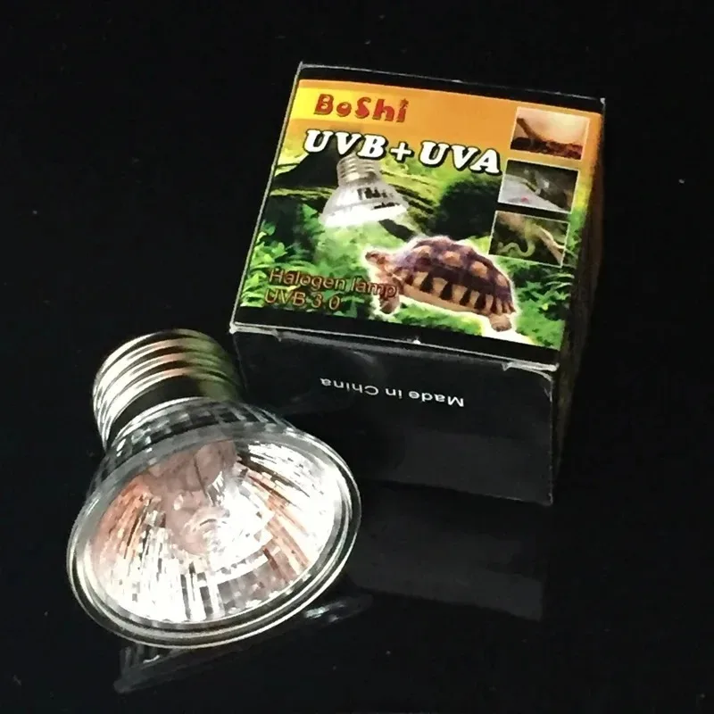 Reptile Heat Lamp UVA+UVB Full Spectrum 25/50/75w Reptile Lizard Snake Turtle Pet Sunbathing Uv Bulb Suitable For E27 Lamp Base thumbnail 2