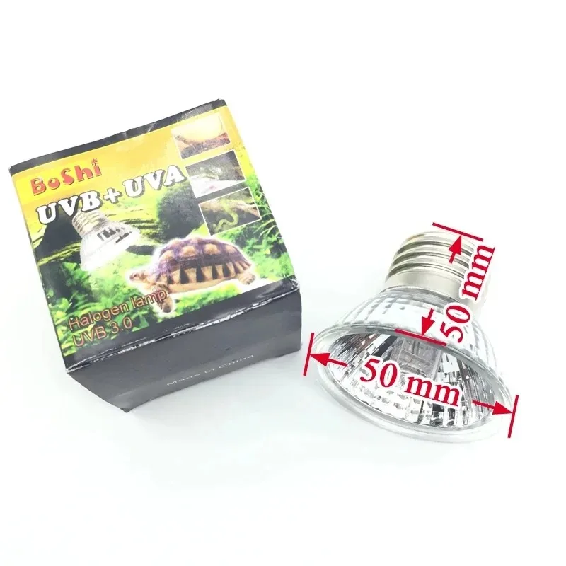 Reptile Heat Lamp UVA+UVB Full Spectrum 25/50/75w Reptile Lizard Snake Turtle Pet Sunbathing Uv Bulb Suitable For E27 Lamp Base thumbnail 3