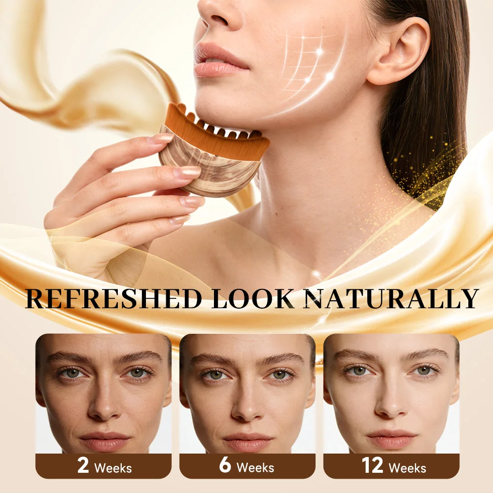 Portable Lymphatic Contour Face Brush, Facial Sculpting Lymphatic Drainage Tool, Lymphatic Drainage Massager Fit The Skin thumbnail 4