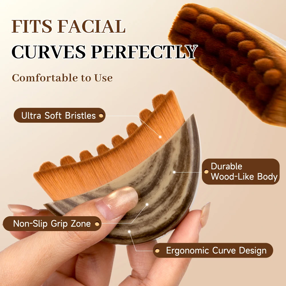 Portable Lymphatic Contour Face Brush, Facial Sculpting Lymphatic Drainage Tool, Lymphatic Drainage Massager Fit The Skin thumbnail 5