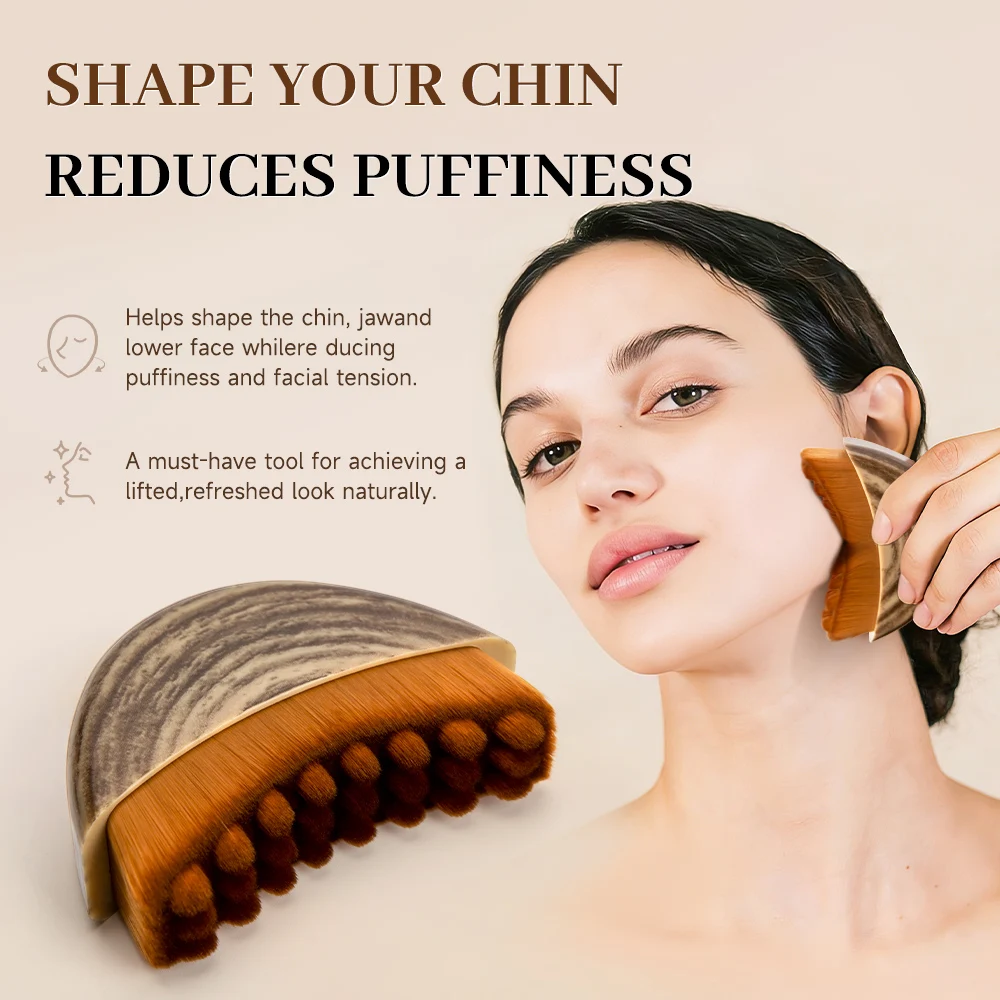 Portable Lymphatic Contour Face Brush, Facial Sculpting Lymphatic Drainage Tool, Lymphatic Drainage Massager Fit The Skin thumbnail 6