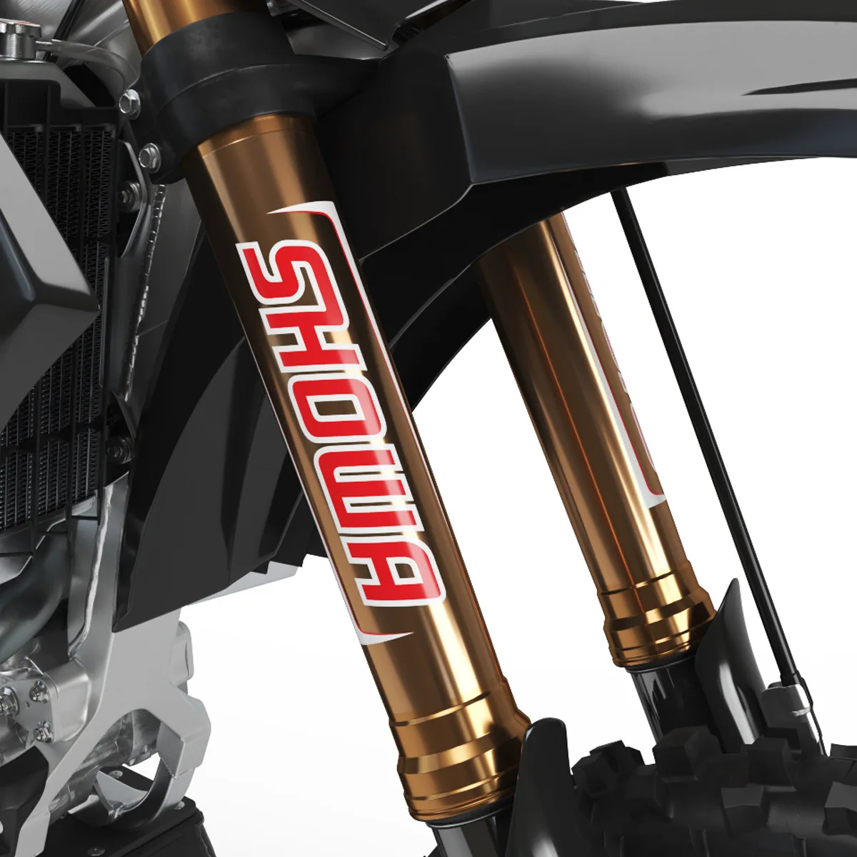 Motorcycle Front Fork Stickers Motocross Waterproof Fork Decal for Showa KYB WP Shocks Cool Vinyl Durable Suspension Decals thumbnail 4