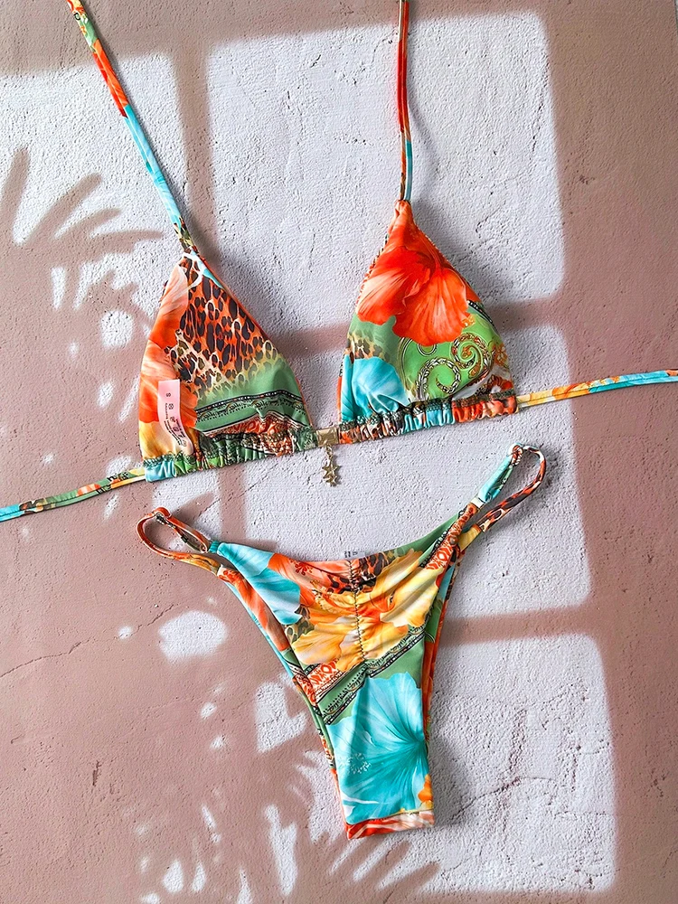 Micro Bikini Women Swimsuit Two-Piece Bathing Suit Woman Swimwear 2026 Sexy Leopard Push Up Thong Bikinis Sets Beachwear Summer thumbnail 4