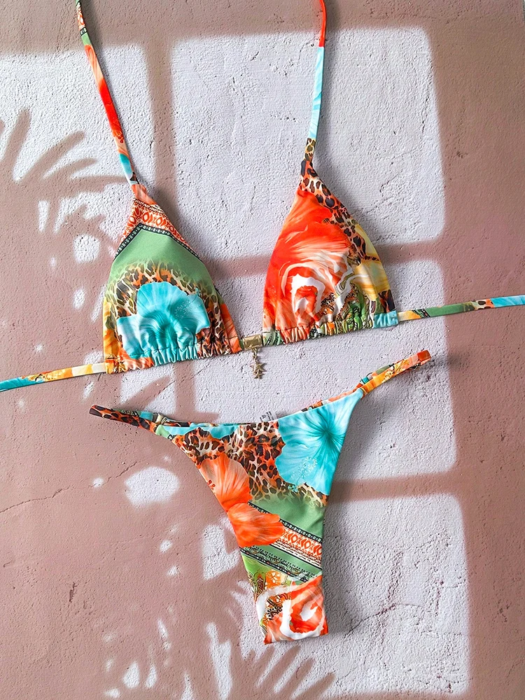 Micro Bikini Women Swimsuit Two-Piece Bathing Suit Woman Swimwear 2026 Sexy Leopard Push Up Thong Bikinis Sets Beachwear Summer thumbnail 3