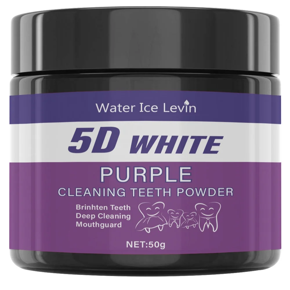 5D White Purple Cleaning Teeth Powder: All-Round Protection, Brightens Teeth, Deep Cleans, Moisturizes & Freshens Breath thumbnail 6