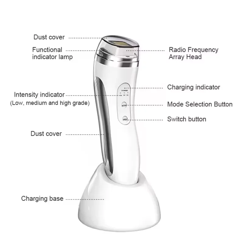 RF Radio Frequency Face Lifting Device Dot Matrix Beauty Massager Home Wrinkle Remover Skin Tightening Facial Massage Machine thumbnail 5