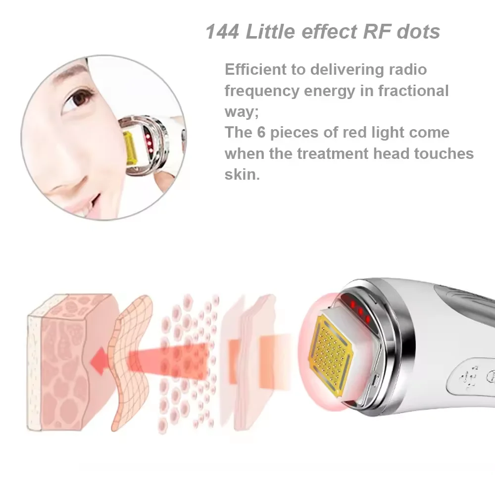 RF Radio Frequency Face Lifting Device Dot Matrix Beauty Massager Home Wrinkle Remover Skin Tightening Facial Massage Machine thumbnail 4