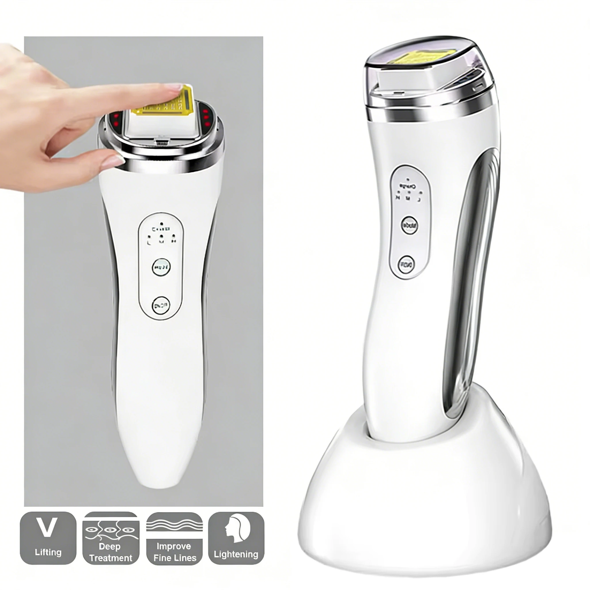 RF Radio Frequency Face Lifting Device Dot Matrix Beauty Massager Home Wrinkle Remover Skin Tightening Facial Massage Machine