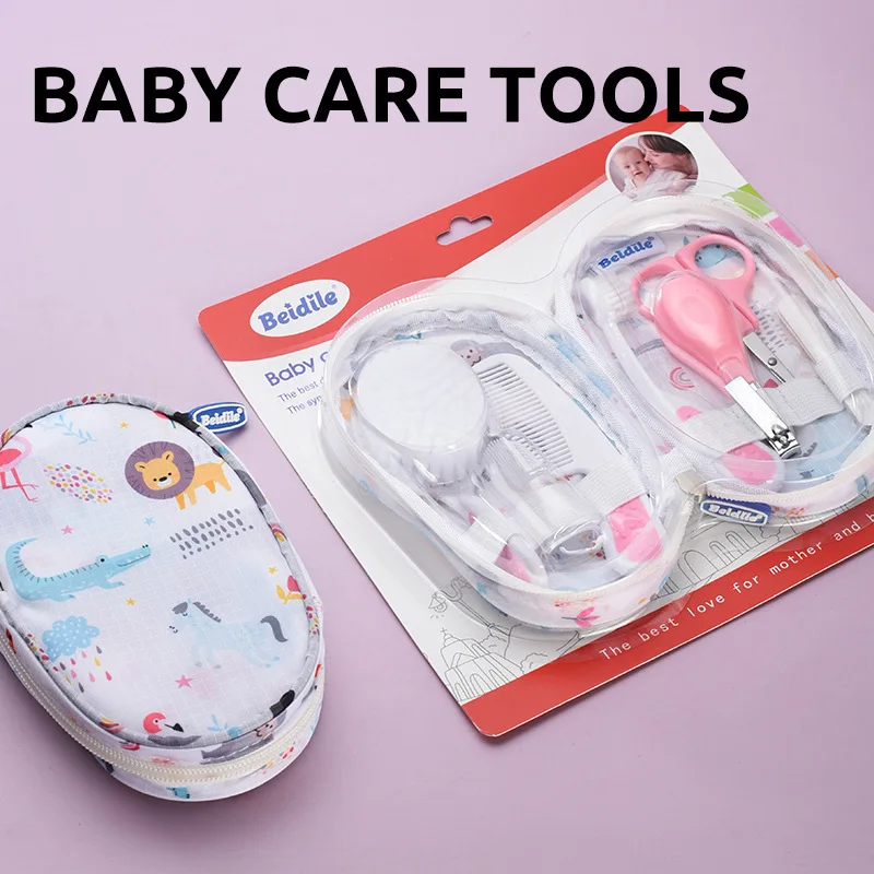 Baby Grooming Kit & Healthcare Set - 7-in-1 Newborn Essentials with Nail Clipper, Hair Brush, Comb, Finger Toothbrush