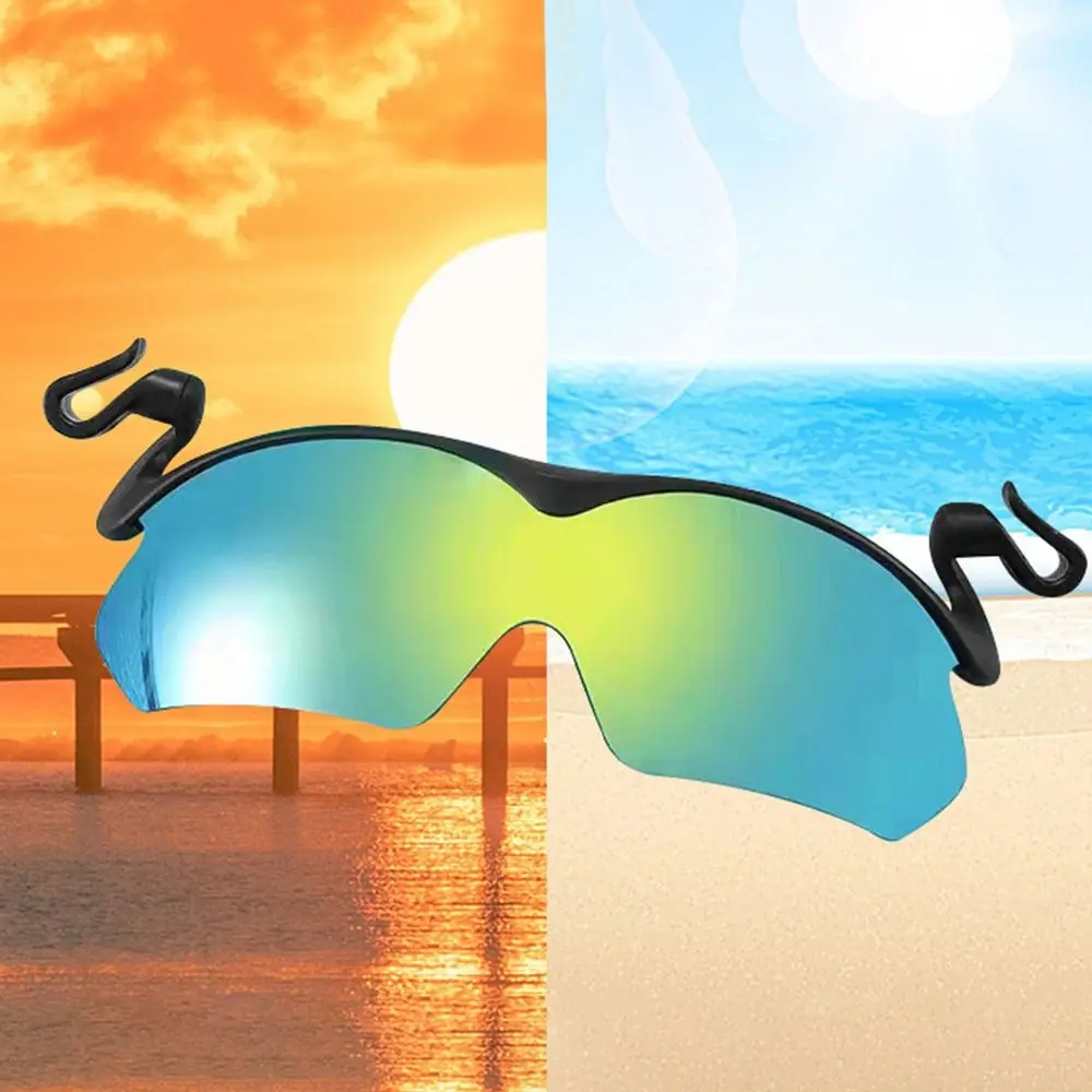 Adjustable Clip Cap Sports Sunglasses Clip On Hat UV Protection Sunglasses Flip-Up Cover Fishing Biking Eyewear Outdoor Sports thumbnail 2