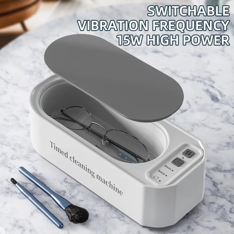 250mAh Ultrasound Timed jewelry Glasses toothbrush Cleaning Machine 3 Gear 360° High Frequency Ultrasonic Deep Cleaning 2026 thumbnail 2