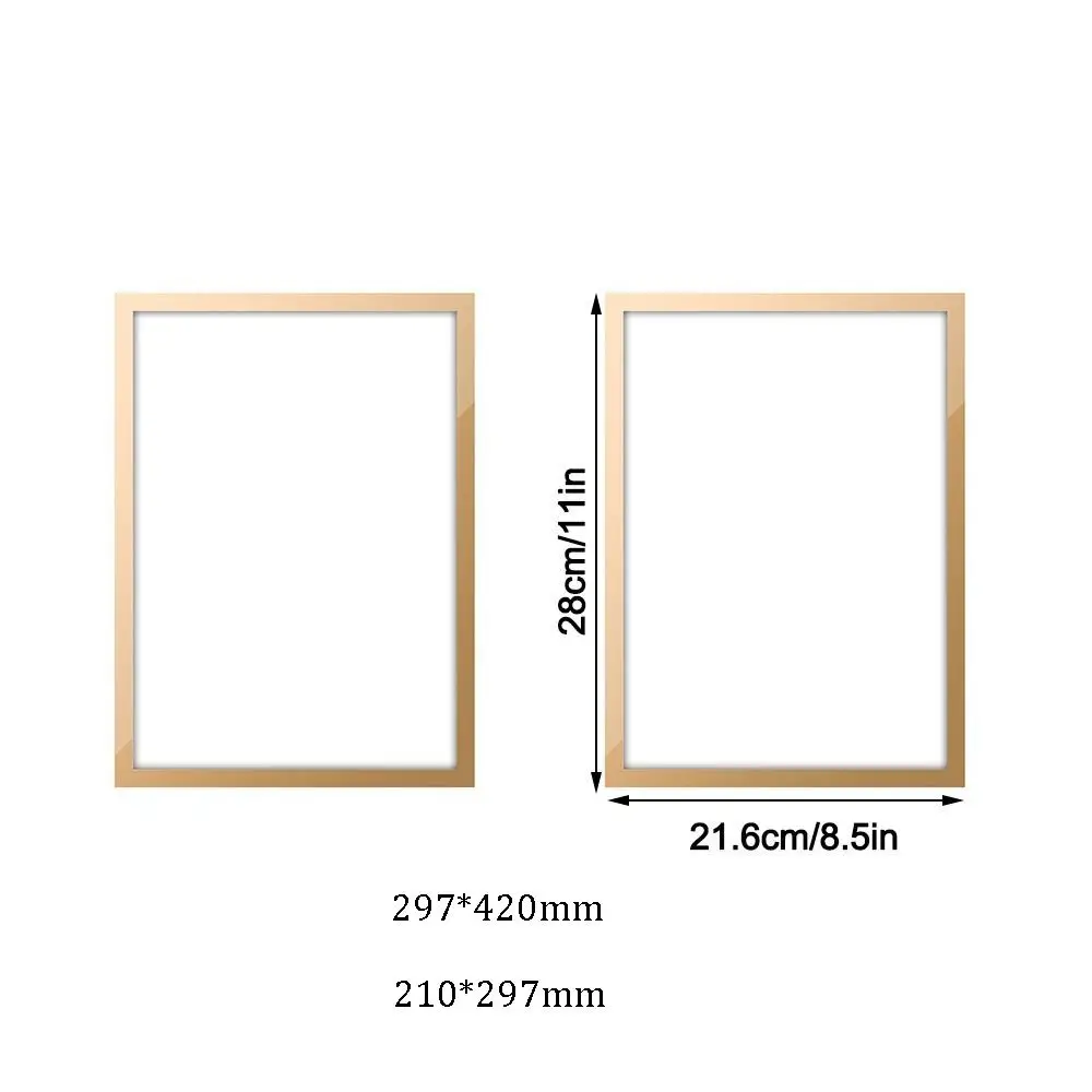 A3 A4 8.5x11inch Magnetic Photo Frame Self Adhesive Wall Home Decor Magnetic Picture Frames Poster Certificate Artwork thumbnail 6