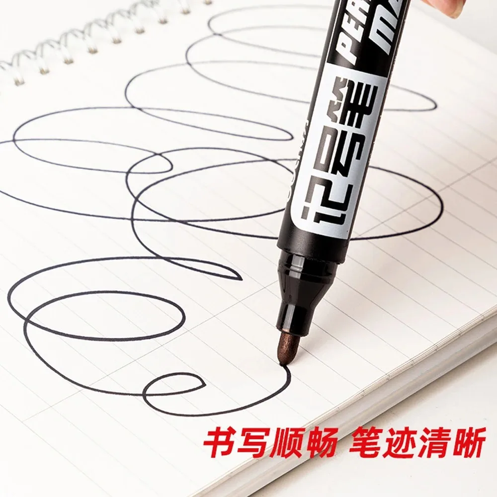 1-50Pcs Waterproof Oil-based Marker Pen Quick Dry Black Blue Red Ink Permanent for Metal Glass Stationery Art School Supply thumbnail 6