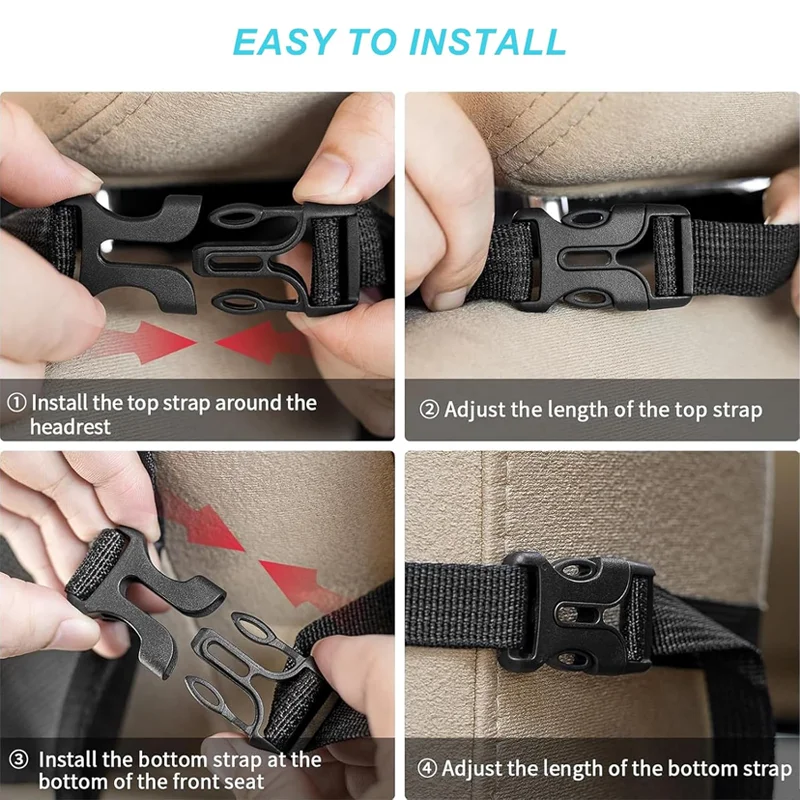 Car Seat Storage Bag Oxford Cloth Tablet Holder Protective Cover Multi-Pocket Anti-Kick Seat Back Bag for Children Travel Car thumbnail 4