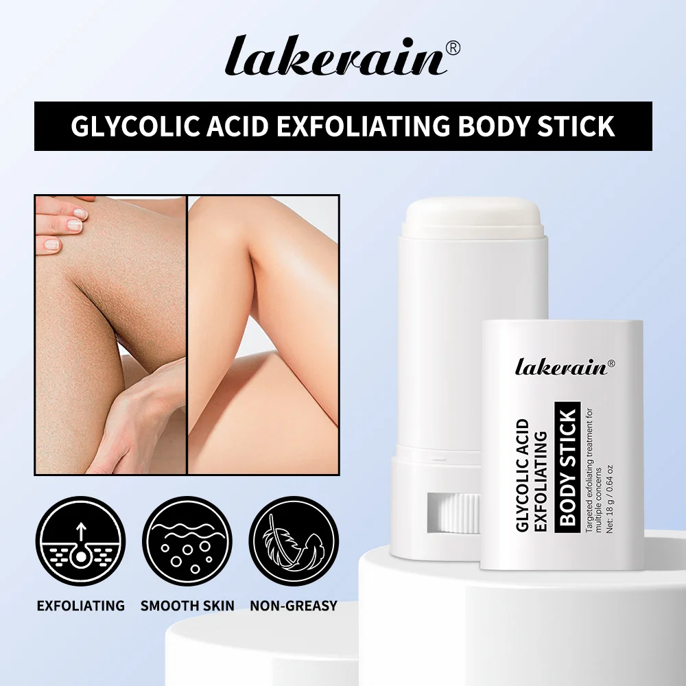 Lakerain Exfoliating Body Stick Multiple Glycolic Acid Cleaning Long-lasting Moisturizing Nourishing Smoothing Skin Care thumbnail 2